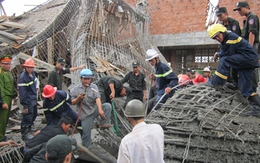 Sập mái vòm đang thi công, nữ công nhân tử nạn