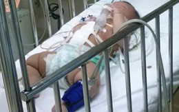 Kinh hãi bé gái 4 tháng tuổi bị đâm vào bụng