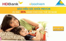 Ưu đãi gói bảo hiểm sức khỏe dành cho chủ thẻ HDBank