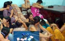 Bắt một ổ cờ bạc của các "quý bà"