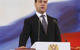 Ảnh Medvedev ở điện Kremlin