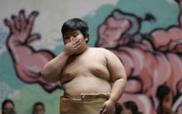 Ảnh võ sĩ Sumo nhí