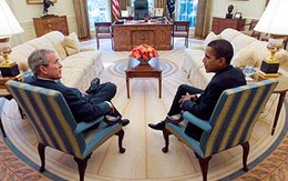 Ảnh: Obama đến thăm Nhà Trắng