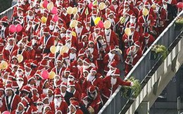 14.000 ông già tuyết phá kỷ lục Guinness