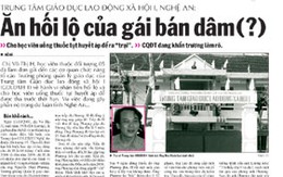 Phản hồi Vụ "Trung tâm GDLĐXH 1, "trưởng phòng ăn hối lộ của gái bán dâm?"