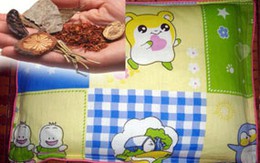 Trẻ phát bệnh vì gối thảo dược
