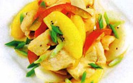 Món ngon từ trái cây: Gà sốt kiwi