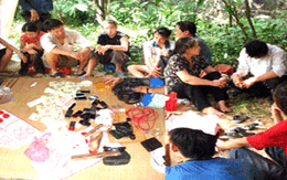 Đập tan ổ bạc giữa rừng tràm