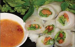 Món ngon hàng ngày: Bánh phở cuốn tôm gà