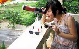 Sốt kính thiên văn tự chế để xem nhật thực