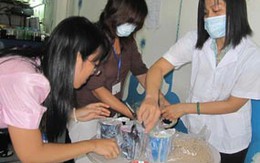 Lấy mẫu hạt trân châu xét nghiệm