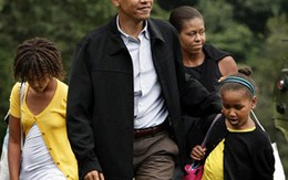 Con gái Obama "theo dõi" bố trong Nhà Trắng