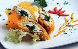 Thực đơn bữa tối: Cá basa cuộn sốt cam