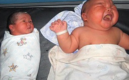 Bé sơ sinh nặng gần... 9 kg