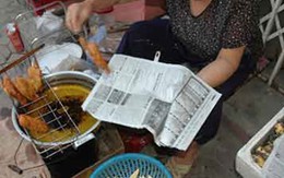 Ăn thực phẩm gói trong giấy báo có thể bị giảm trí nhớ