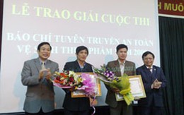 Trao giải báo chí về Vệ sinh an toàn thực phẩm