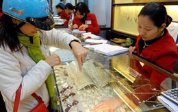 Giá vàng giảm 100.000 đồng/lượng