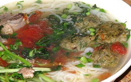 Bún chả cá rau cần 