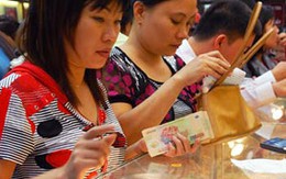 Giá vàng tăng từng phút