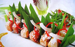 Cá tầm nướng lá dừa