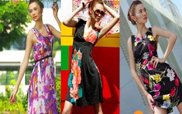 Váy hoa rực rỡ và nữ tính