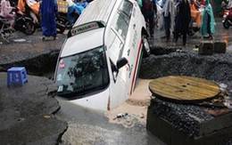 Xác định nguyên nhân “hố địa ngục” nuốt xe taxi