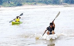 Vượt sông bằng... thuyền giấy