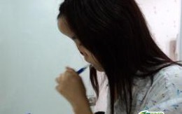 Cô gái bị chuột cắn mũi đi học