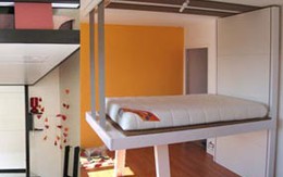 Độc đáo giường... treo