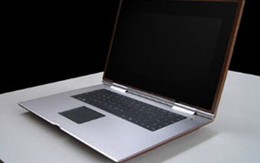 Laptop làm từ nhôm và gỗ 