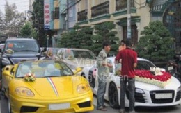 Đám cưới toàn siêu xe tại TPHCM