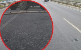 Cầu Thanh Trì: Xuất hiện rãnh sâu hơn 10cm