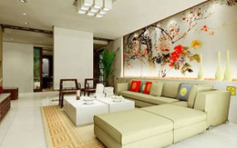 Bài trí sofa đón may mắn 