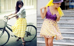 Cách phối trang phục màu vàng  