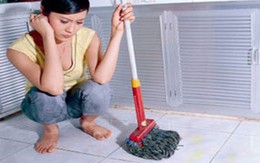 Giữ sàn nhà sạch bóng 