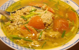 Canh riêu cua sườn non