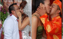 Đám cưới Hiếu Hiền tràn ngập nụ hôn
