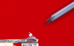 Điêu khắc chú thỏ nhỏ bằng 1/20 hạt gạo