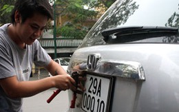 Phí cấp mới biển ô tô có thể lên tới 20 triệu đồng