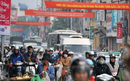 Hà Nội bùng phát tắc đường dịp cuối năm