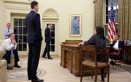 Ảnh hậu trường ấn tượng của Obama 