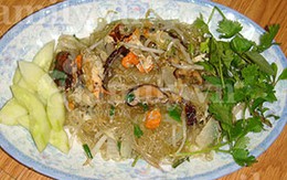 Miến xào cua bể