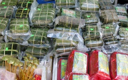 Bánh chưng đắt hàng dù giá tăng cao