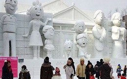 Đổ xô tới Nhật xem lễ hội băng độc đáo