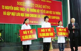 Bộ trưởng Nguyễn Quốc Triệu làm việc tại trường ĐH Y Thái Bình: Chú trọng đào tạo nhân lực chất lượng cao