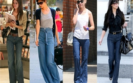 Quần jeans ống rộng - mặc sao cho đẹp?