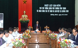 Phó Thủ tướng Trương Vĩnh Trọng kiểm tra công tác bầu cử ở Quảng Bình