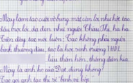 Giật mình lá đơn li dị của... học sinh lớp 1