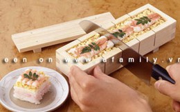 Khuôn gỗ làm sushi nhanh và ngon mắt