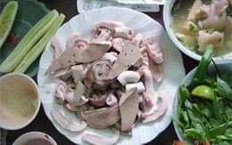 Cách chọn mua phủ tạng heo ngon